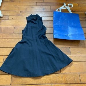 Kit Ace Mock Neck Monaco Party Dress in Navy Size6